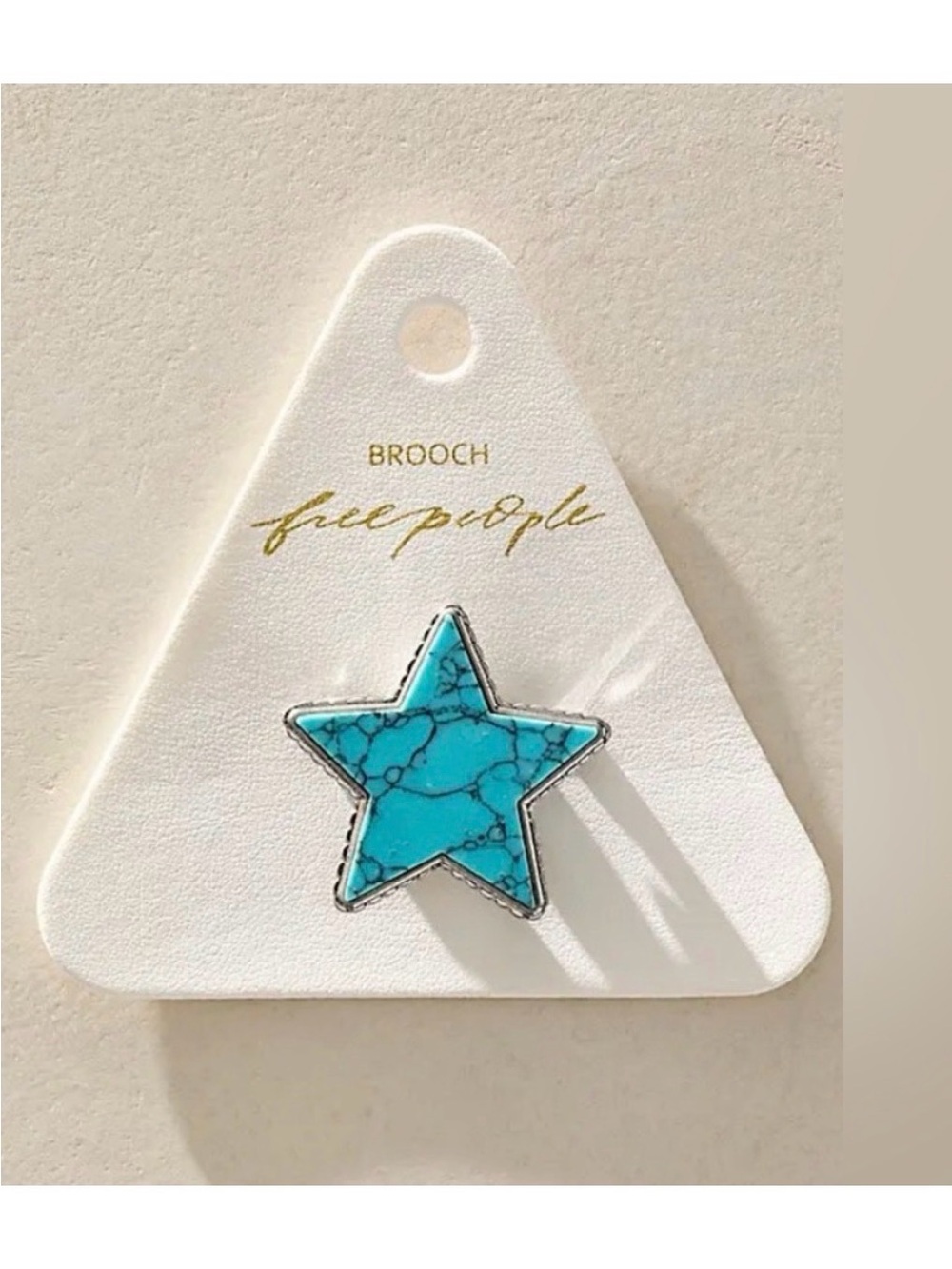 Free People High Roller Brooch.
NWT. Turquoise